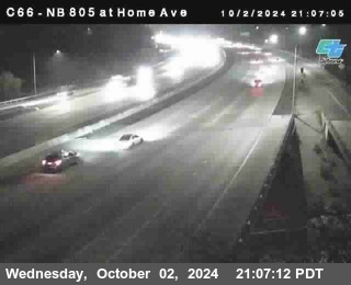 NB 805 at Home Ave (On Ramp)