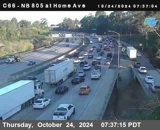 NB 805 at Home Ave (On Ramp)