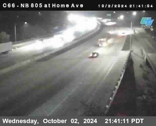 NB 805 at Home Ave (On Ramp)