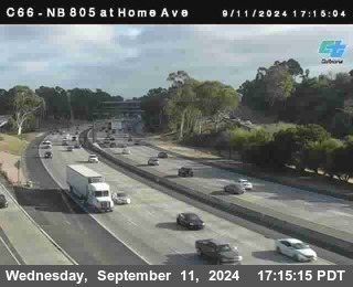 NB 805 at Home Ave (On Ramp)