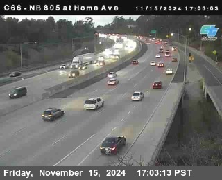 NB 805 at Home Ave (On Ramp)