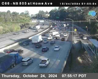 NB 805 at Home Ave (On Ramp)