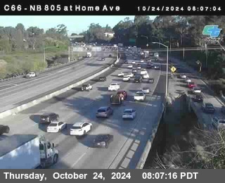 NB 805 at Home Ave (On Ramp)