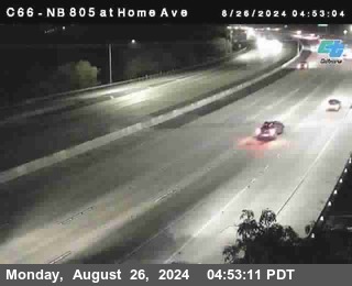 NB 805 at Home Ave (On Ramp)