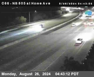 NB 805 at Home Ave (On Ramp)