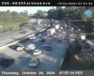 NB 805 at Home Ave (On Ramp)