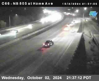 NB 805 at Home Ave (On Ramp)