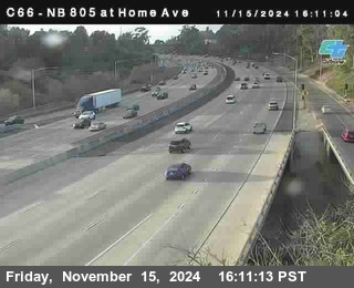 NB 805 at Home Ave (On Ramp)