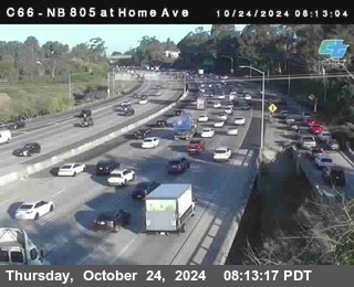 NB 805 at Home Ave (On Ramp)