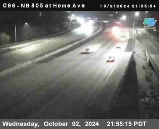 NB 805 at Home Ave (On Ramp)