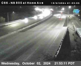 NB 805 at Home Ave (On Ramp)