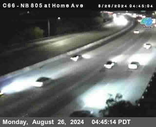 NB 805 at Home Ave (On Ramp)