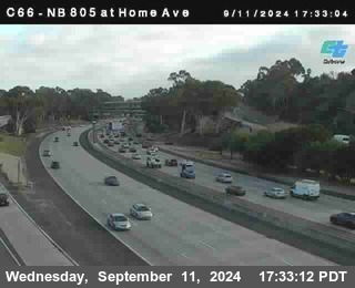 NB 805 at Home Ave (On Ramp)