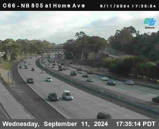 NB 805 at Home Ave (On Ramp)