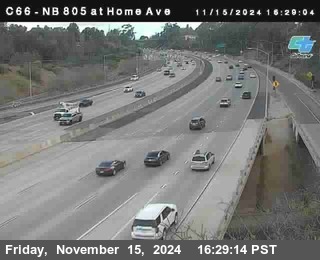 NB 805 at Home Ave (On Ramp)