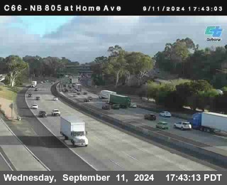 NB 805 at Home Ave (On Ramp)