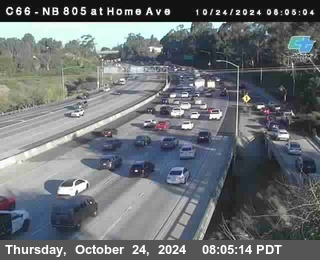 NB 805 at Home Ave (On Ramp)