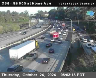 NB 805 at Home Ave (On Ramp)