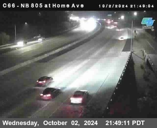 NB 805 at Home Ave (On Ramp)