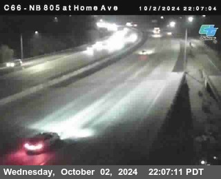 NB 805 at Home Ave (On Ramp)