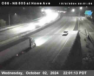 NB 805 at Home Ave (On Ramp)