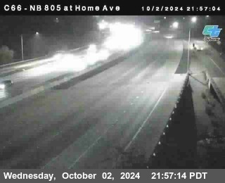 NB 805 at Home Ave (On Ramp)