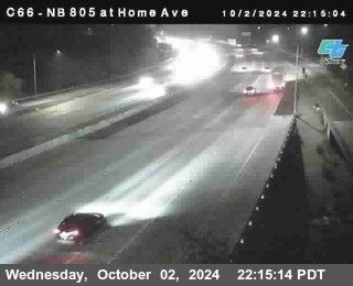 NB 805 at Home Ave (On Ramp)