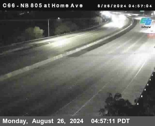 NB 805 at Home Ave (On Ramp)