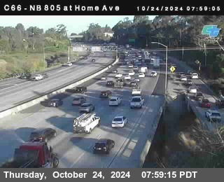 NB 805 at Home Ave (On Ramp)