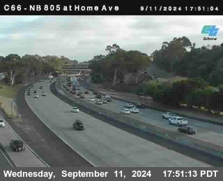 NB 805 at Home Ave (On Ramp)