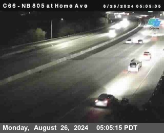 NB 805 at Home Ave (On Ramp)