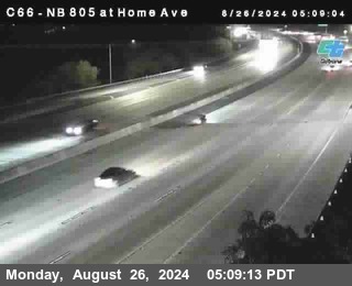 NB 805 at Home Ave (On Ramp)