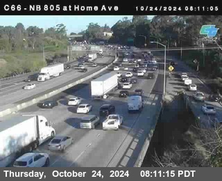 NB 805 at Home Ave (On Ramp)