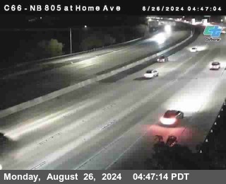 NB 805 at Home Ave (On Ramp)