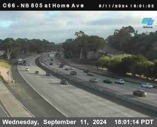 NB 805 at Home Ave (On Ramp)