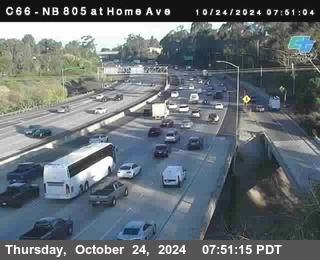 NB 805 at Home Ave (On Ramp)