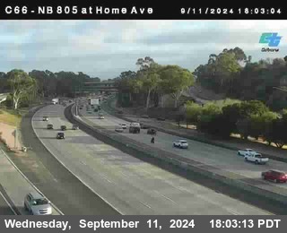 NB 805 at Home Ave (On Ramp)