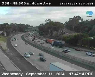 NB 805 at Home Ave (On Ramp)