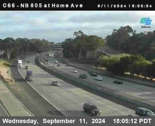 NB 805 at Home Ave (On Ramp)