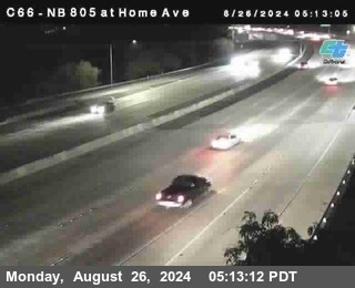 NB 805 at Home Ave (On Ramp)