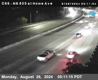 NB 805 at Home Ave (On Ramp)