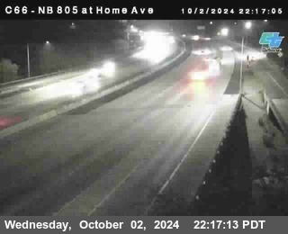 NB 805 at Home Ave (On Ramp)