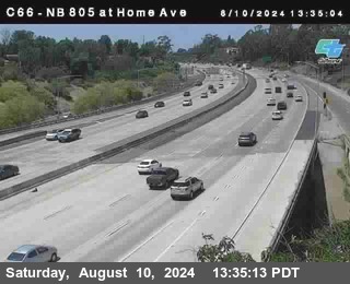 NB 805 at Home Ave (On Ramp)