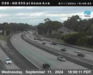 NB 805 at Home Ave (On Ramp)