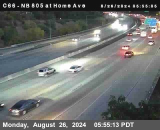 NB 805 at Home Ave (On Ramp)