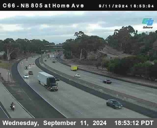 NB 805 at Home Ave (On Ramp)