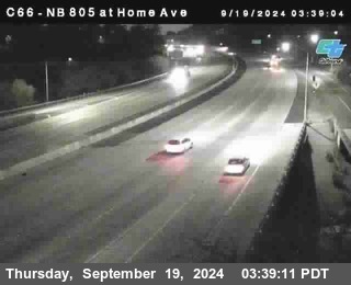 NB 805 at Home Ave (On Ramp)