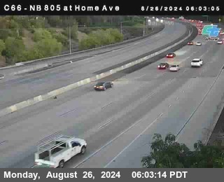 NB 805 at Home Ave (On Ramp)