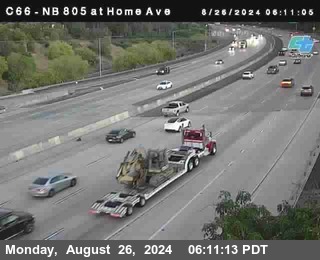 NB 805 at Home Ave (On Ramp)