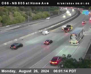 NB 805 at Home Ave (On Ramp)